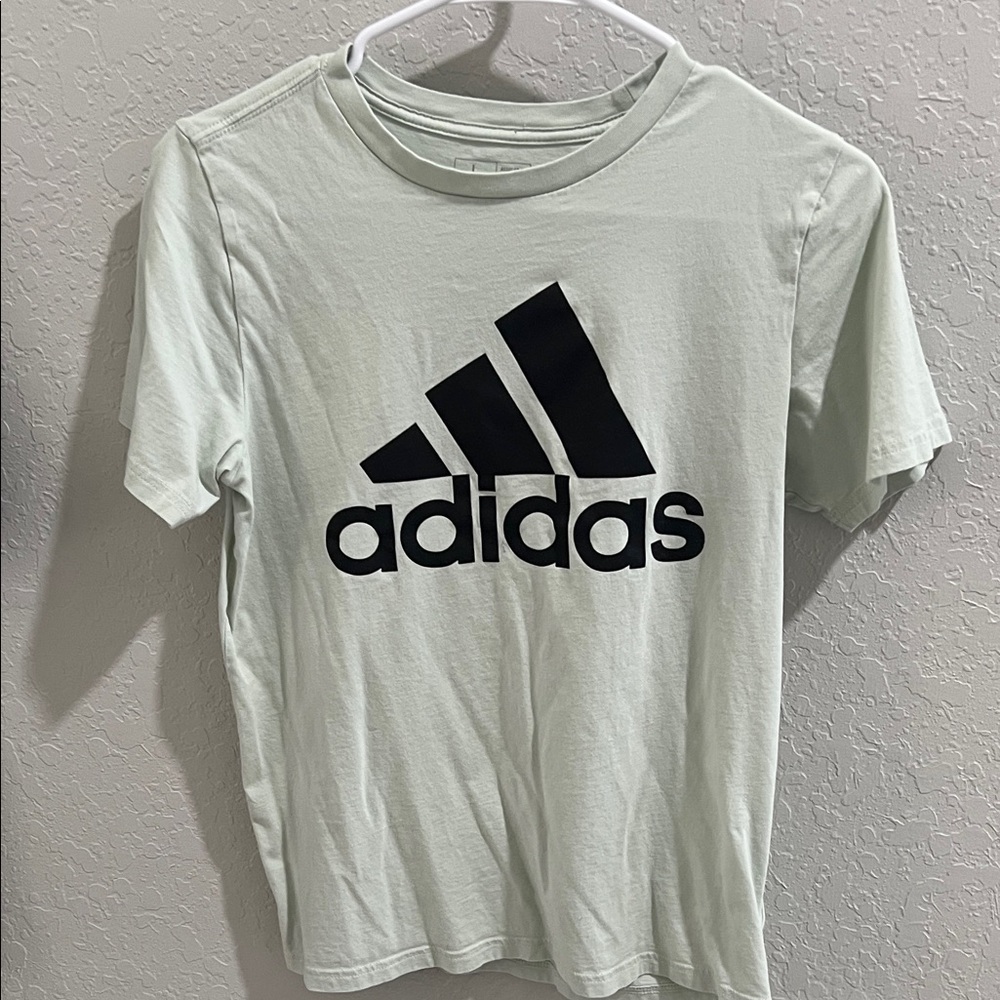 Adidas Kids' Mint Tee with Bold Black Logo